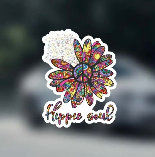 Hippie Soul Peace Sign Sticker