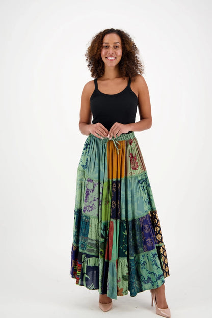 Bohemian Patchwork Skirt