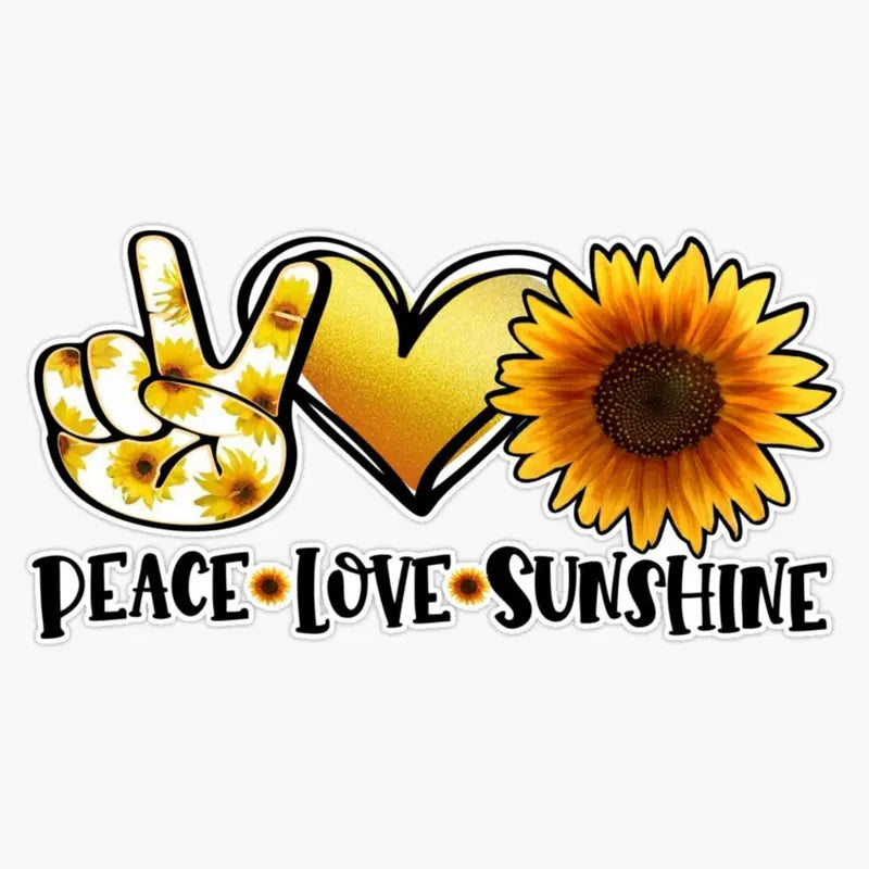 Peace Love Sunshine Sticker