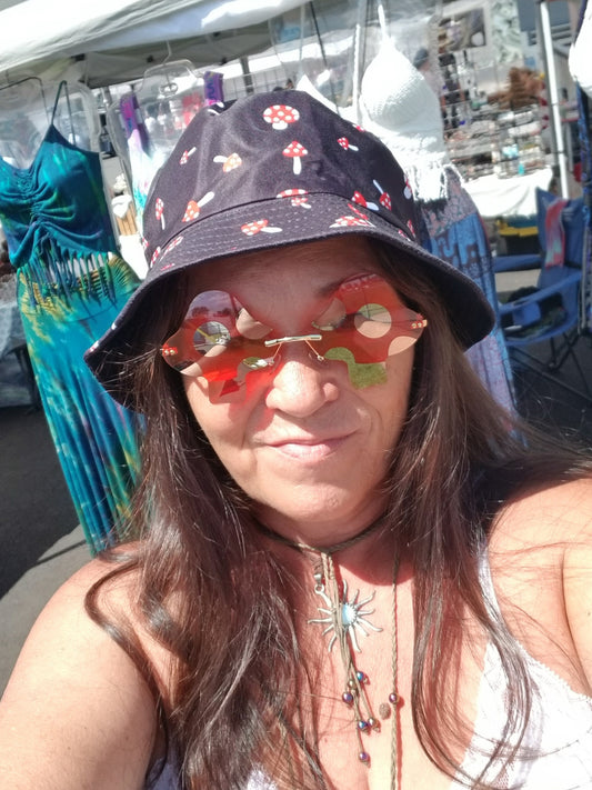 mushroom sunglasses at the boho hippie hut midland michigan