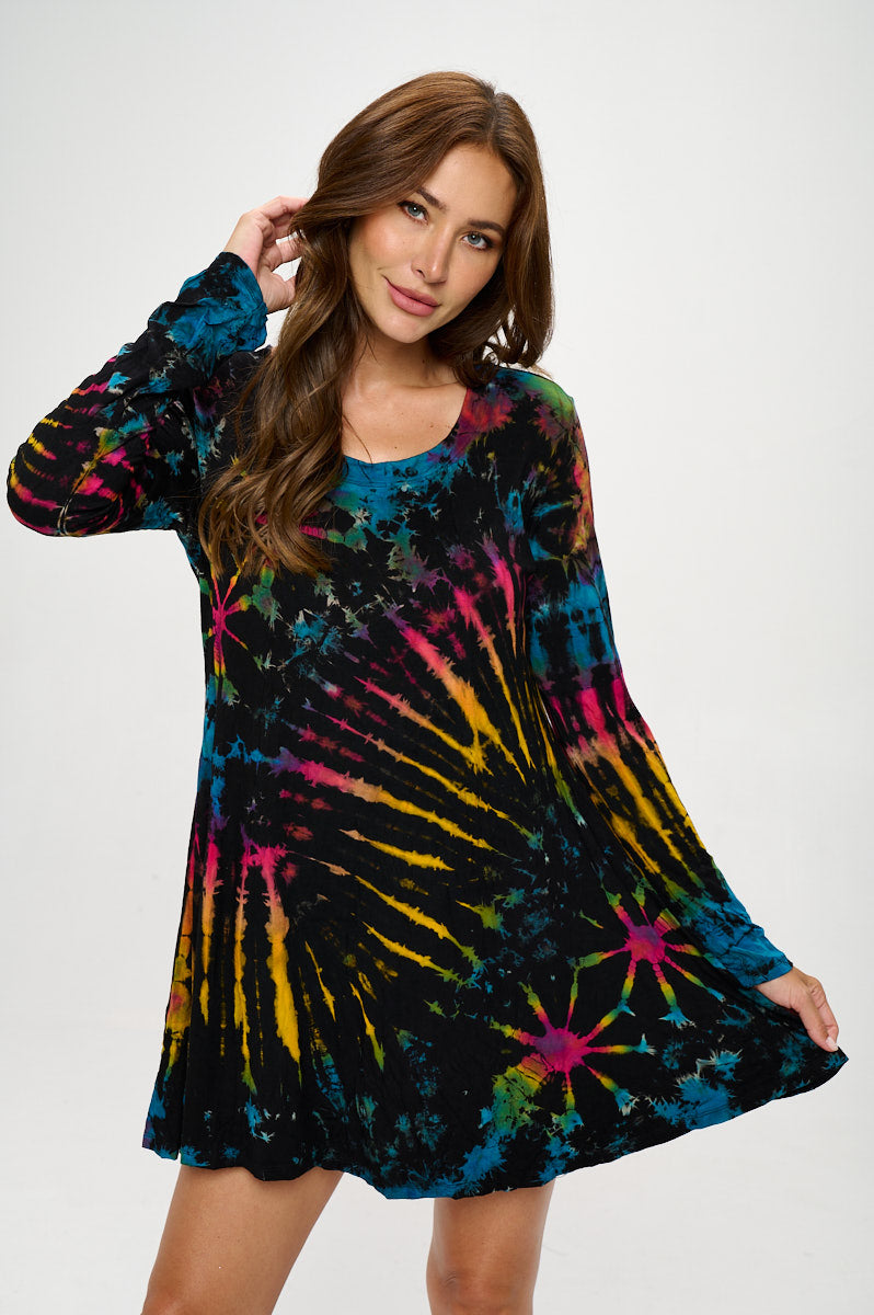 Tie dye outlet tunic dress