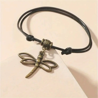 adjustable dragonfly anklet boho foot jewelry