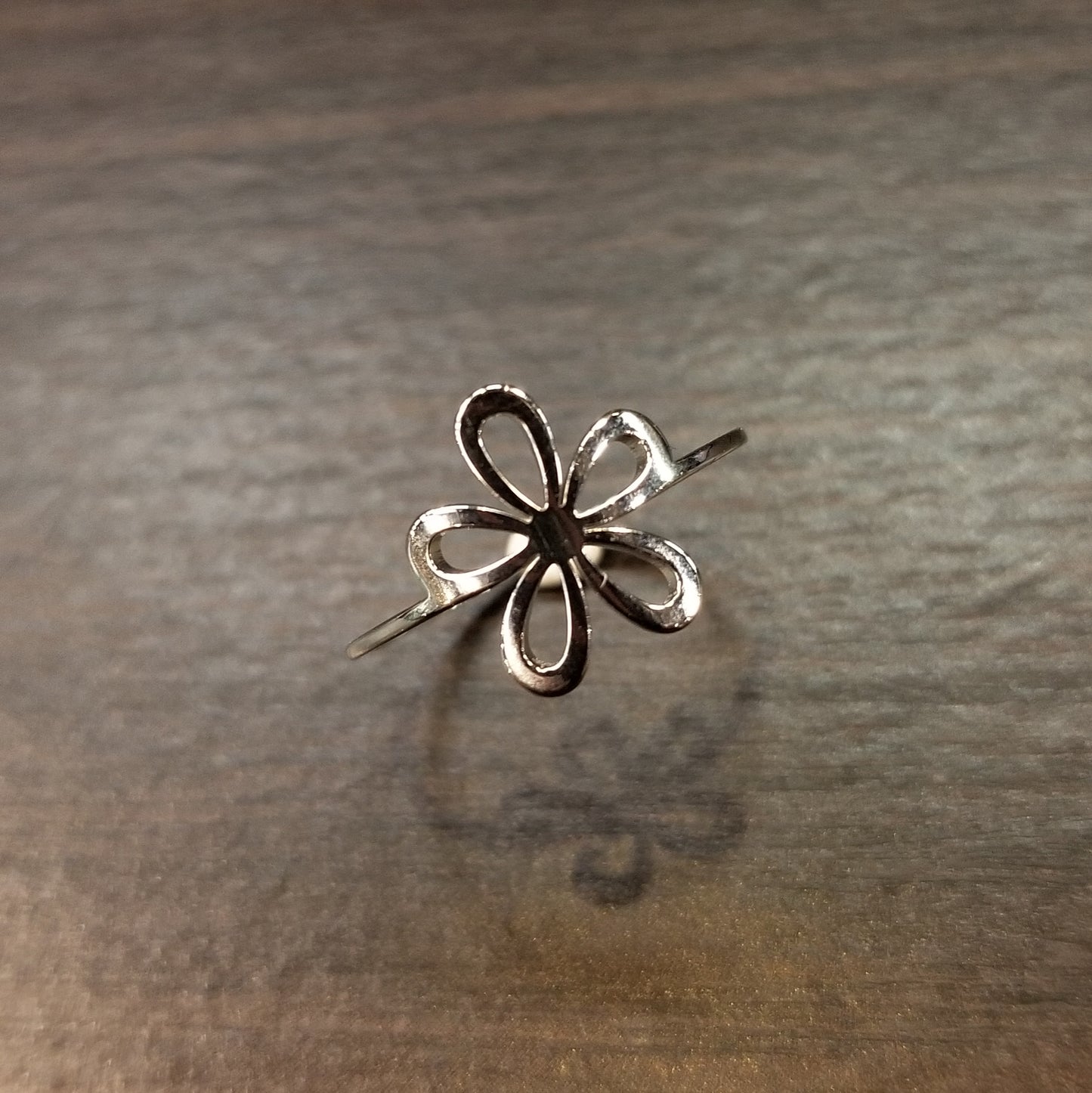 Stainless Steel Daisy Ring