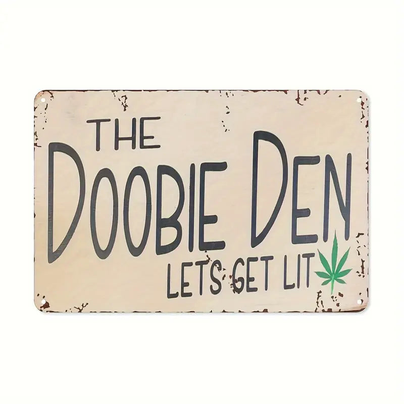 doobie den metal sign 