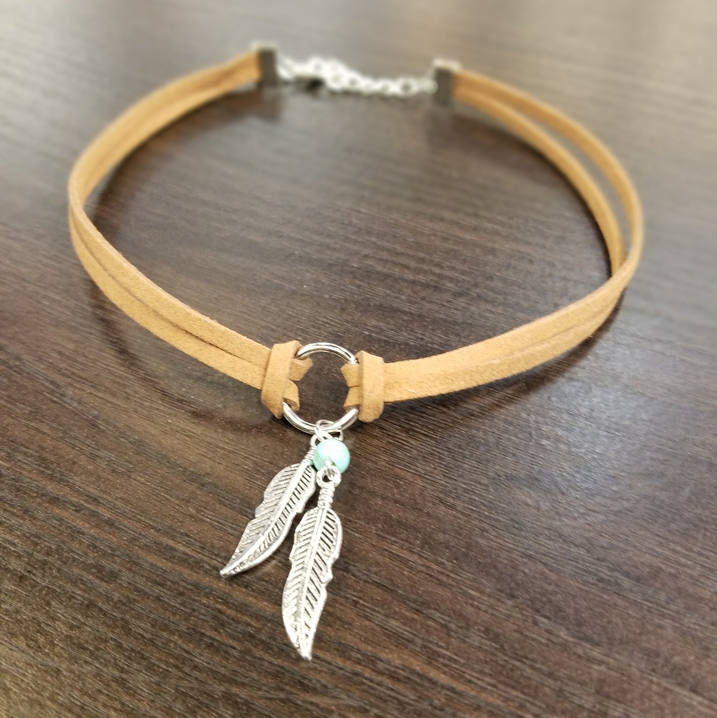 Feather Choker Necklace