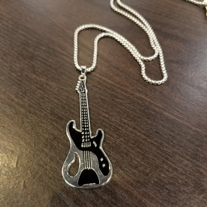 Mens Guitar Necklace