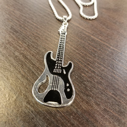 Mens Guitar Necklace