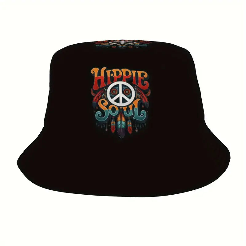 hippie soul bucket hat front