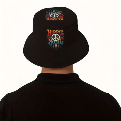 hippie soul bucket hat top back