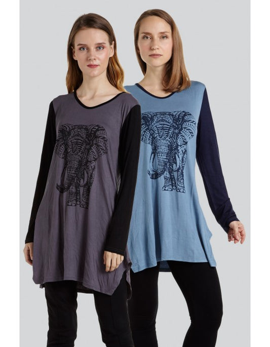 Long Sleeve Elephant T Shirt