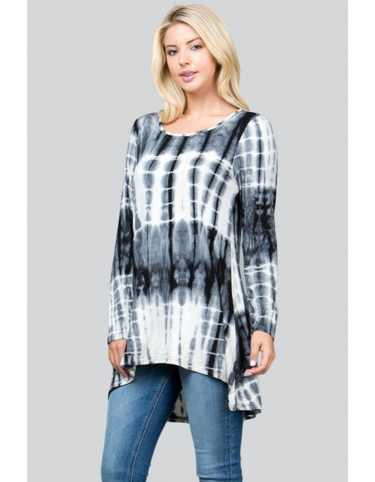 Long Sleeve Tie Dye Top