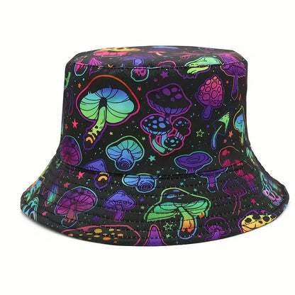 reversible mushroom bucket hat side