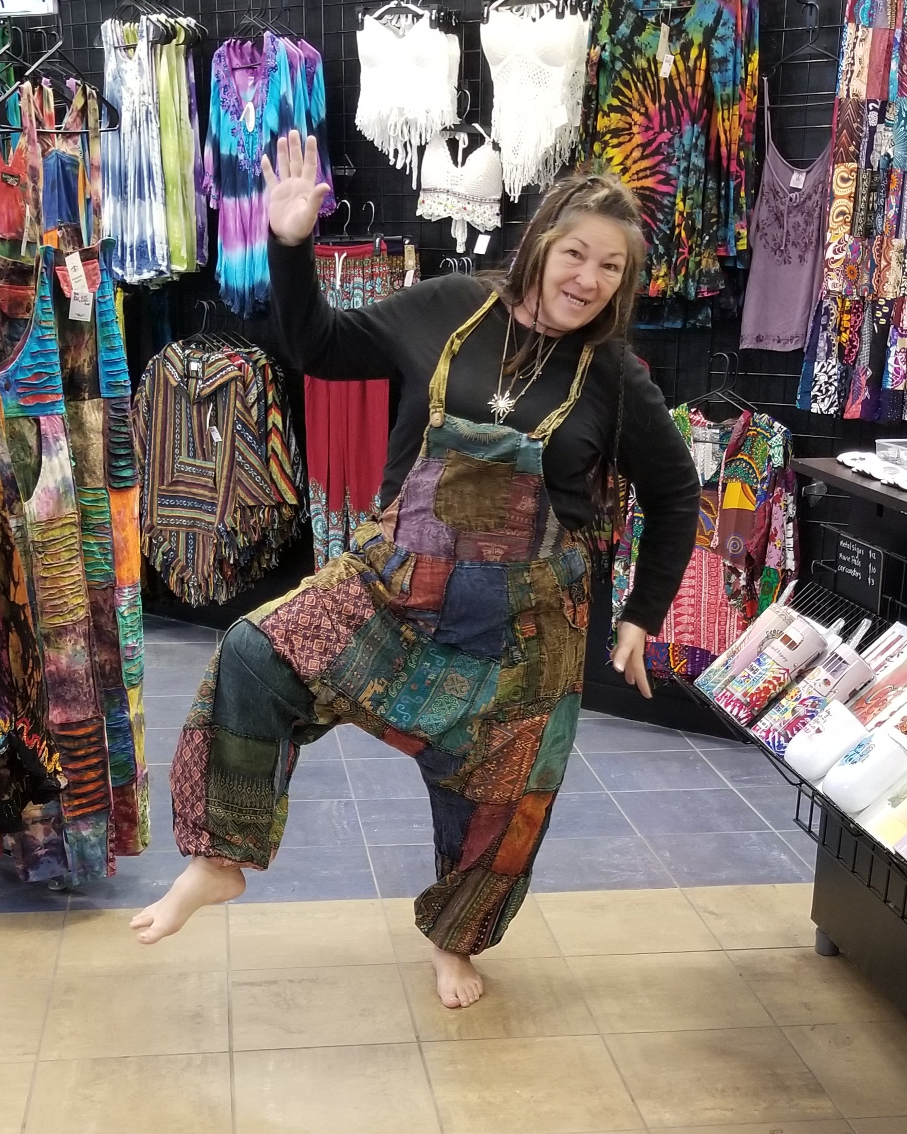 Patchwork Overalls - Drop Crotch Overalls - Boho Hippie Jumpsuit – the boho  hippie hut