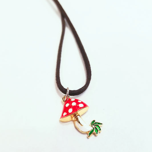 Red Mushroom Necklace