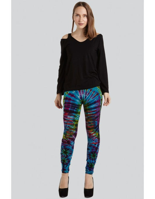 Razor Cut Tie Dye Leggings