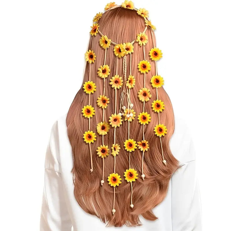 Flower Headband Long